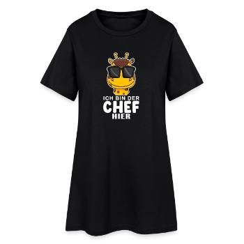 Cool Giraffe Chef Spruch - Frauen T-Shirt-Kleid - Schwarz - Vorne