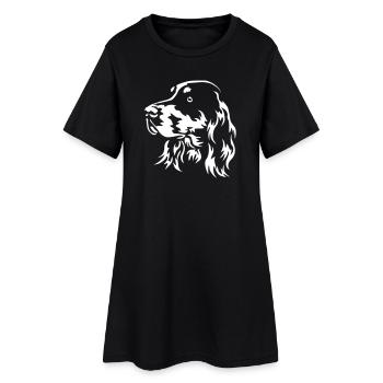 Gordon Setter Head « Black Edition » - Robe T-shirt Femme - noir - Devant