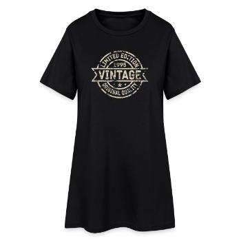 1995 Anniversaire Né Année de naissance millésime - Robe T-shirt Femme - noir - Devant