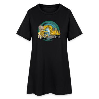 Équipement de construction Monster - Robe T-shirt Femme - noir - Devant