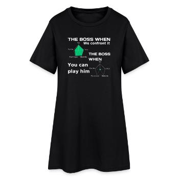 Mentalité de combattant : Vous pouvez le jouer - Robe T-shirt Femme - noir - Devant