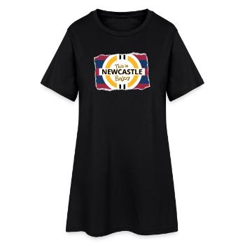 Tour Bleue Rouge sortie - Robe T-shirt Femme - noir - Devant