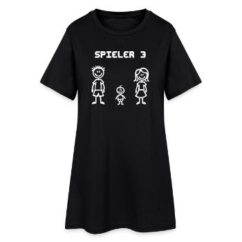 Babyglück Schwanger Statement Eltern Mama Papa - Frauen T-Shirt-Kleid - Schwarz - Vorne
