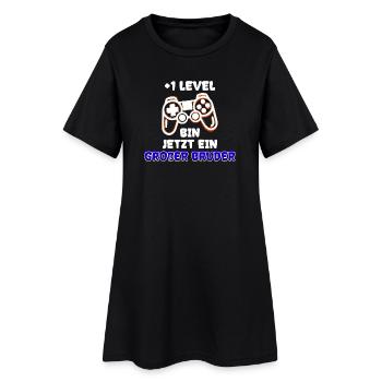 Familienglück Baby Schwanger Nachwuchs Statement - Frauen T-Shirt-Kleid - Schwarz - Vorne