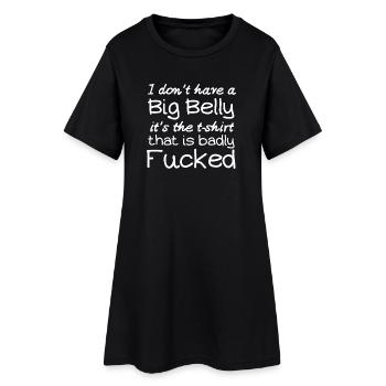 Je n’ai pas de gros tee-shirt - Robe T-shirt Femme - noir - Devant