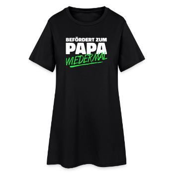 Papa Cooler Spruch Familie Eltern Schwanger Baby - Frauen T-Shirt-Kleid - Schwarz - Vorne