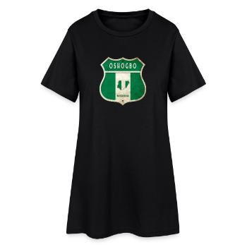 Design du drapeau d'Oshogbo, Nigeria - Robe T-shirt Femme - noir - Devant