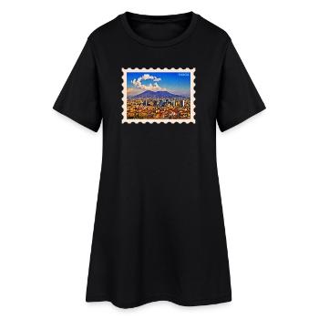 Silhouette de Naples Vesuvio - Robe T-shirt Femme - noir - Devant