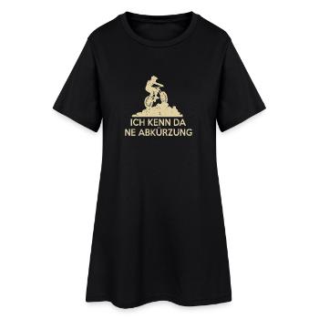 ICH KENN DA NE ABKÜRZUNG MTB - Frauen T-Shirt-Kleid - Schwarz - Vorne