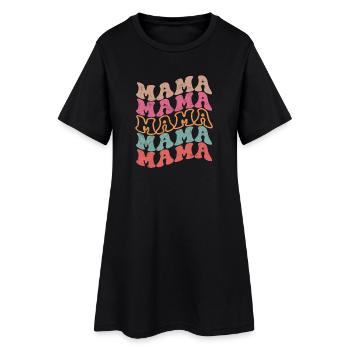 Retro Groovy Mama Pour la Fête des Mères - Robe T-shirt Femme - noir - Devant