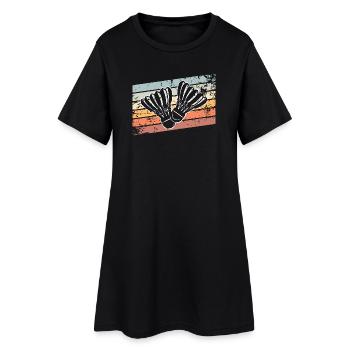 Badminton Rétro Vintage - Robe T-shirt Femme - noir - Devant
