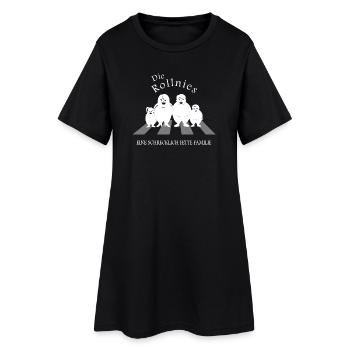 Les Rollnies - Robe T-shirt Femme - noir - Devant