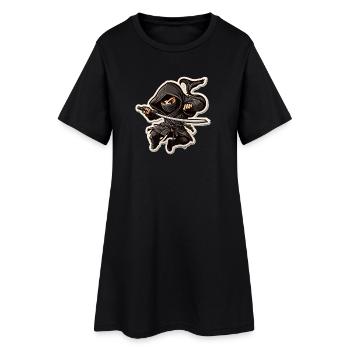 Ninja - Women’s T-Shirt Dress - black - Front