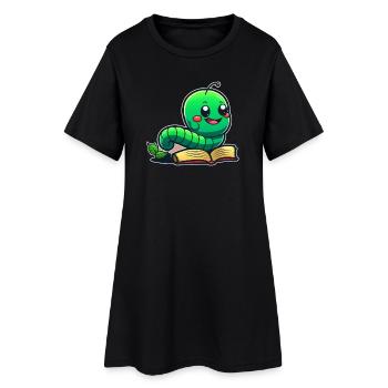 Bookworm - Women’s T-Shirt Dress - black - Front