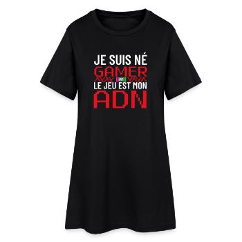 Gamer ADN Pixel Tee - Women’s T-Shirt Dress - black - Front
