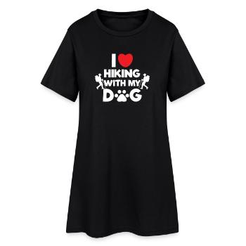 Déclaration de vagabond J’adore la randonnée Climbing Heart - Robe T-shirt Femme - noir - Devant