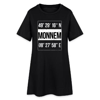 Coordonnées Monnem Mannheim - Robe T-shirt Femme - noir - Devant