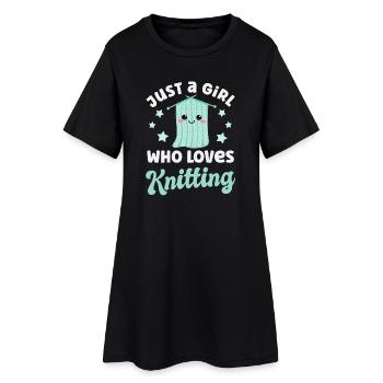 Tricoter Tricoter - Robe T-shirt Femme - noir - Devant