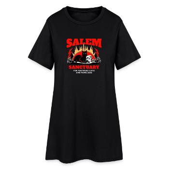 Salem Sanctuaire pour chats et familiers - Robe T-shirt Femme - noir - Devant