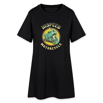 High Speed Motorcycle - Women’s T-Shirt Dress - black - Front