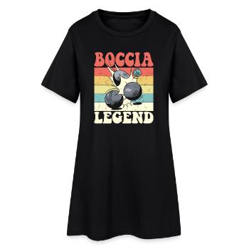 Bocciaspieler Boccia Kugel und Zubehör Boccia - Frauen T-Shirt-Kleid - Schwarz - Vorne