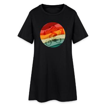 Rainbow Ridge MTB Rider - Women’s T-Shirt Dress - black - Front