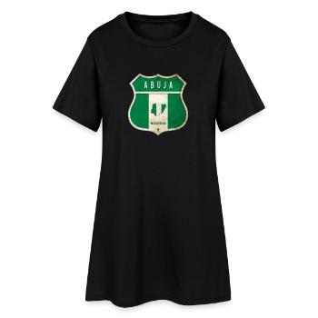 Design du drapeau d'Abuja, Nigeria - Robe T-shirt Femme - noir - Devant