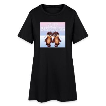 Gute Besserung - SEEOTTER - PAARE - Frauen T-Shirt-Kleid - Schwarz - Vorne