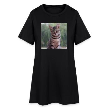 Chat chaton affiche chat carré affiche - Robe T-shirt Femme - noir - Devant