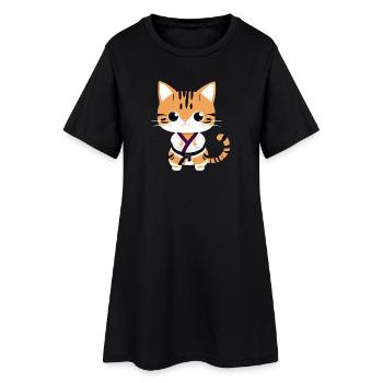 Karate Kittens - Women’s T-Shirt Dress - black - Front