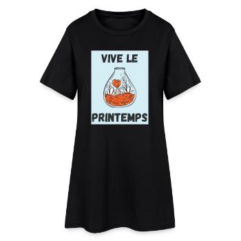 JARDINAGE,RETRAITE,PRINTEMPS,JARDIN,JARDINIER,ETE - Robe T-shirt Femme - noir - Devant