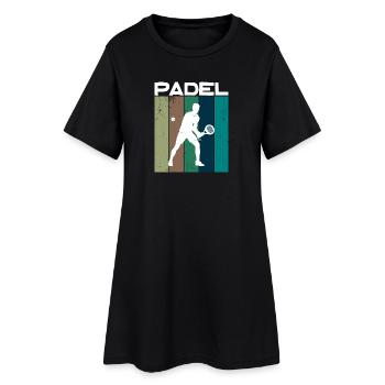 Entraînement Padel Player Balles de raquette de tennis - Robe T-shirt Femme - noir - Devant