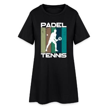 Padel Tennis Saying Balls Sports Racket Training - Women’s T-Shirt Dress - black - Front