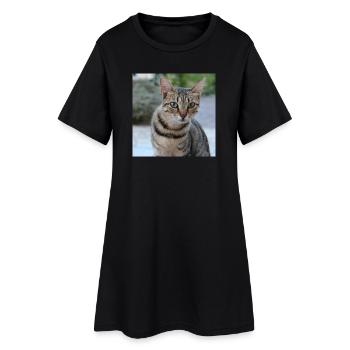 Chat chaton affiche chat carré affiche - Robe T-shirt Femme - noir - Devant