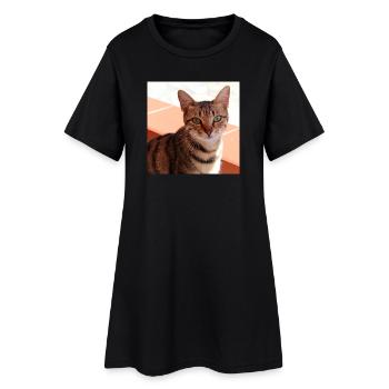 Chat chaton affiche chat carré affiche - Robe T-shirt Femme - noir - Devant