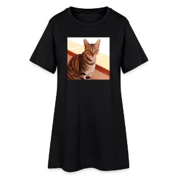 Chat chaton affiche chat carré affiche - Robe T-shirt Femme - noir - Devant