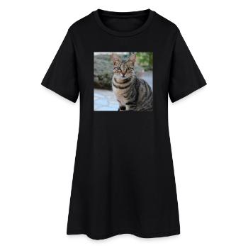 Chat chaton affiche chat carré affiche - Robe T-shirt Femme - noir - Devant