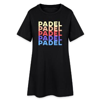 Padel Training Spruch Sportart Padelspiel Spieler - Frauen T-Shirt-Kleid - Schwarz - Vorne