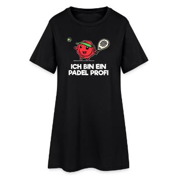 Sport Padel Statement Padel Game Player Racket - Women’s T-Shirt Dress - black - Front