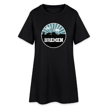 L’heure bleue de l’horizon de Brême - Robe T-shirt Femme - noir - Devant