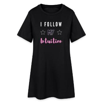 I Follow My Intuition Spiritual Mindset Tee - Robe T-shirt Femme - noir - Devant