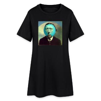 Surréaliste 02 - Robe T-shirt Femme - noir - Devant