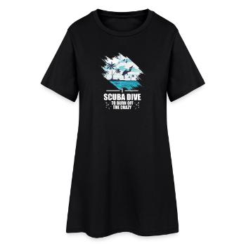 Design Scuba Diver Pêche sous-marine - Robe T-shirt Femme - noir - Devant