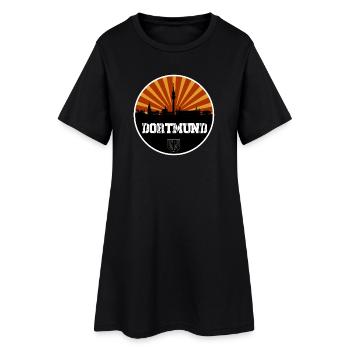 Dortmund Skyline Rétro - Robe T-shirt Femme - noir - Devant