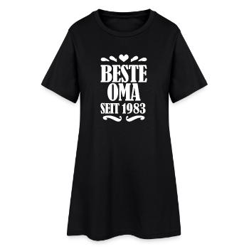 Beste Oma seit 1983 - Oma Geschenk - Frauen T-Shirt-Kleid - Schwarz - Vorne