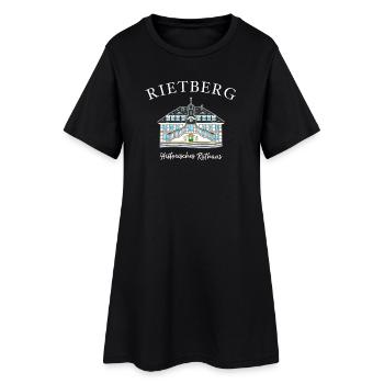 Rietberg Historisches Rathaus, Handzeichnung - Frauen T-Shirt-Kleid - Schwarz - Vorne