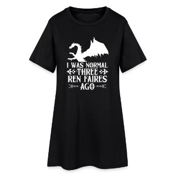 Marché médiéval - Robe T-shirt Femme - noir - Devant