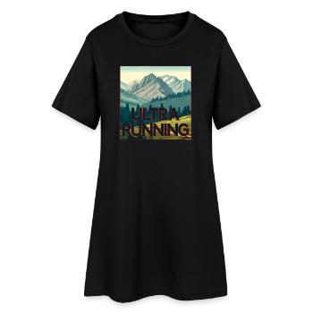 Ultra en cours d’exécution - Robe T-shirt Femme - noir - Devant
