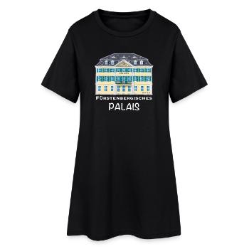 Bonn, Fürstenbergisches Palais,  handgezeichnet - Frauen T-Shirt-Kleid - Schwarz - Vorne