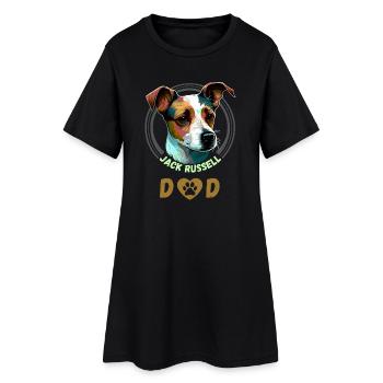 Jack Russell Dad - Robe T-shirt Femme - noir - Devant